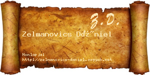 Zelmanovics Dániel névjegykártya